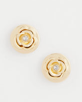 Chico's | Lucky Coin Flower Stud Earrings/ Gold