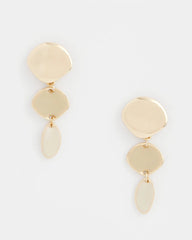 Chico's | Liner Gold Drop Earrings/ Gold