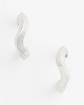 Chico's | Silver Wavy Hoop Earrings/ Silver