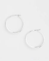 Chico's | Cassie Silver-Tone Hoop Earrings/ Silver