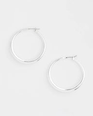 Chico's | Cassie Silver-Tone Hoop Earrings/ Silver