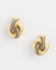 Chico's | No Droop™ Gold Knot Clip-On Earrings/ Gold