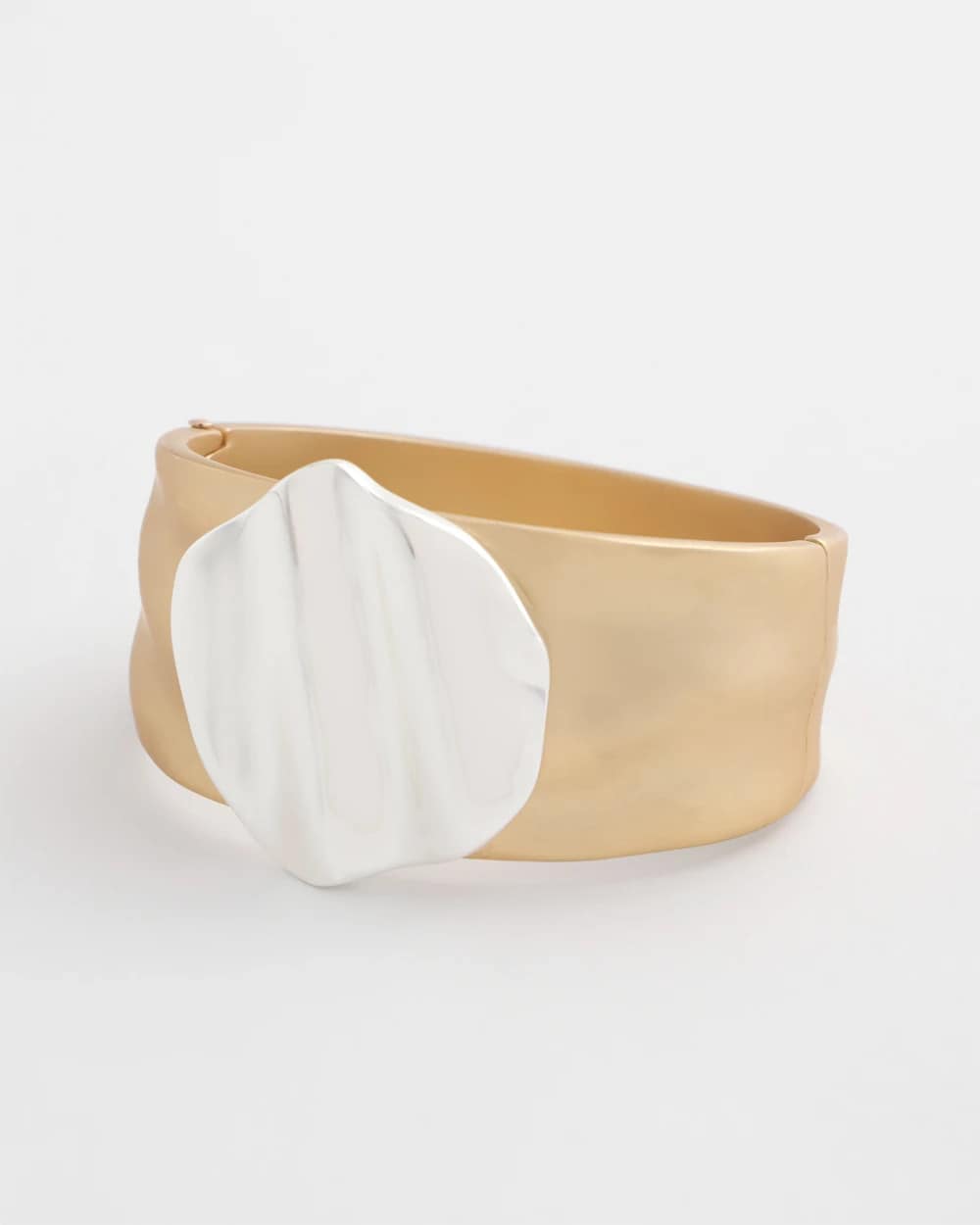 Chico's | Mixed Metal Crinkle Cuff/ Mixed Metals