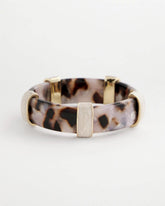 Chico's | Tortoise Spider Lily Stretch Bangle/ Neutral