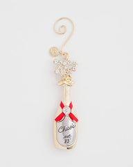 Chico's | Champagne Bottle Ornament/ Gold
