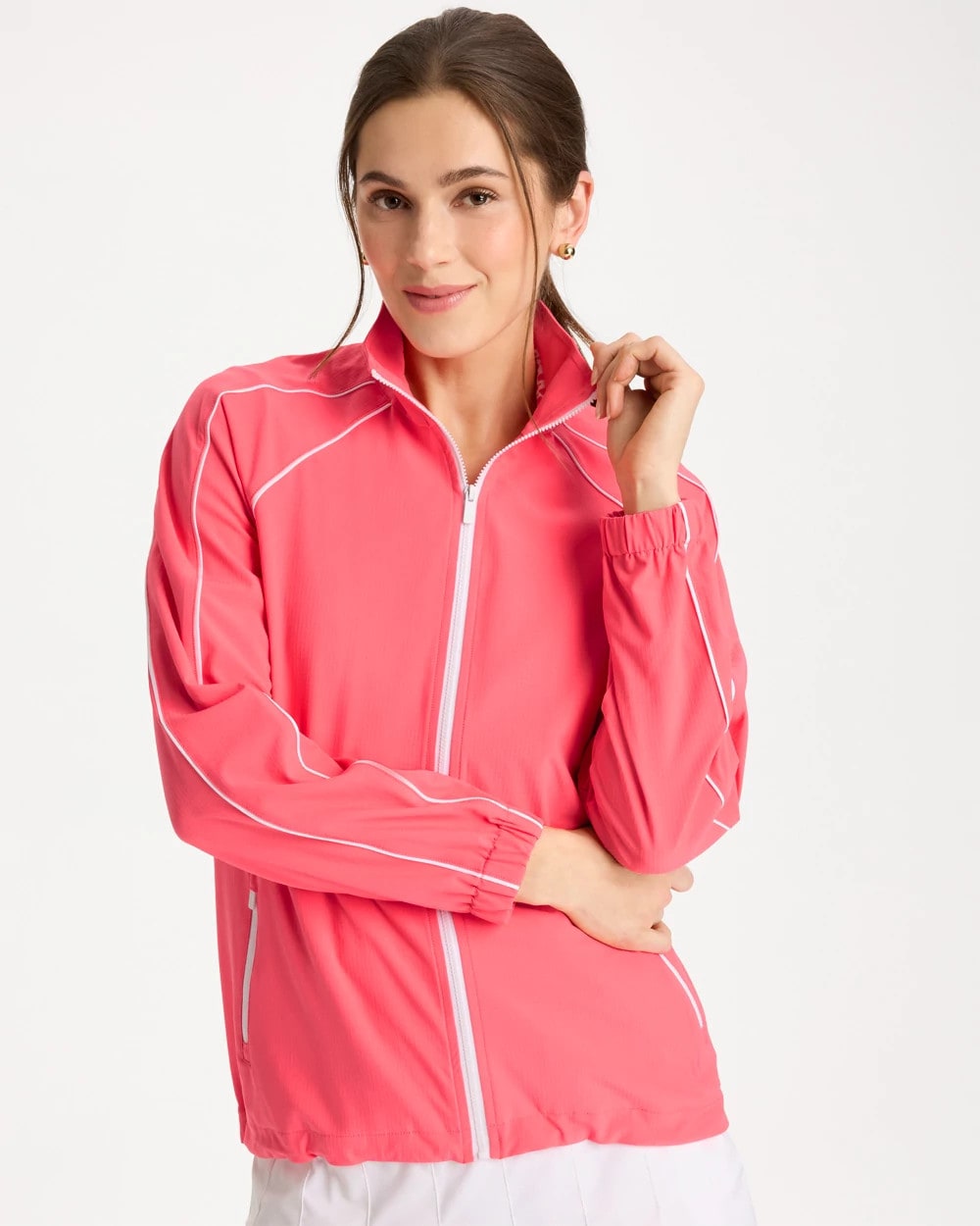 Chico's | Zenergy® Ripstop Piping Jacket/ Calypso Coral