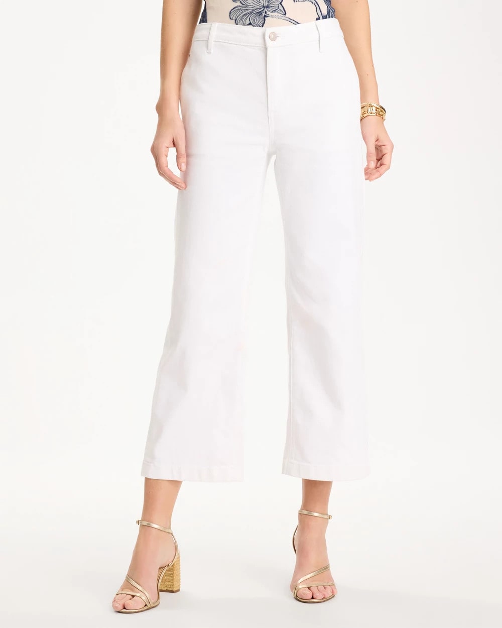 Chico's | Straight Crop White Trouser Jeans/ Alabaster