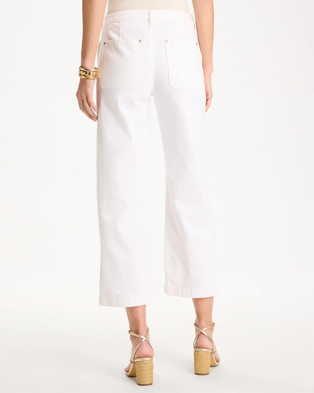 Chico's | Straight Crop White Trouser Jeans/ Alabaster