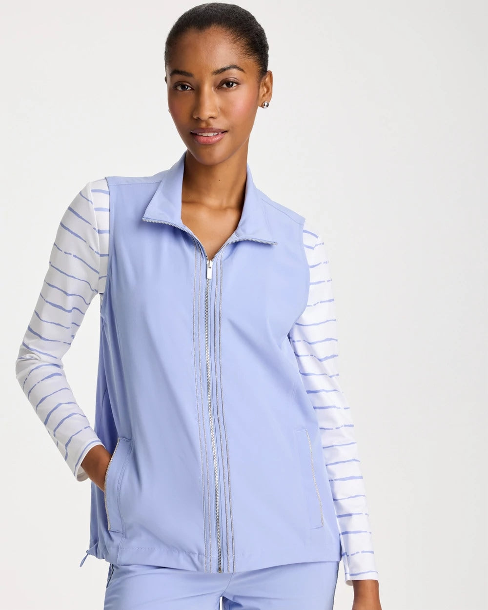 Chico's | Zenergy® UPF Caviar Vest/ Blue Muse