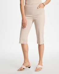 Chico's | Brigitte™ Slim Rivet Pull-On Capri Pant/ Smokey Taupe