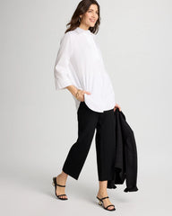 Chico's | Juliet Lightweight Straight Crop Pants/ Black