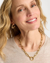 Chico's | Golden Charm Link Necklace/ Gold