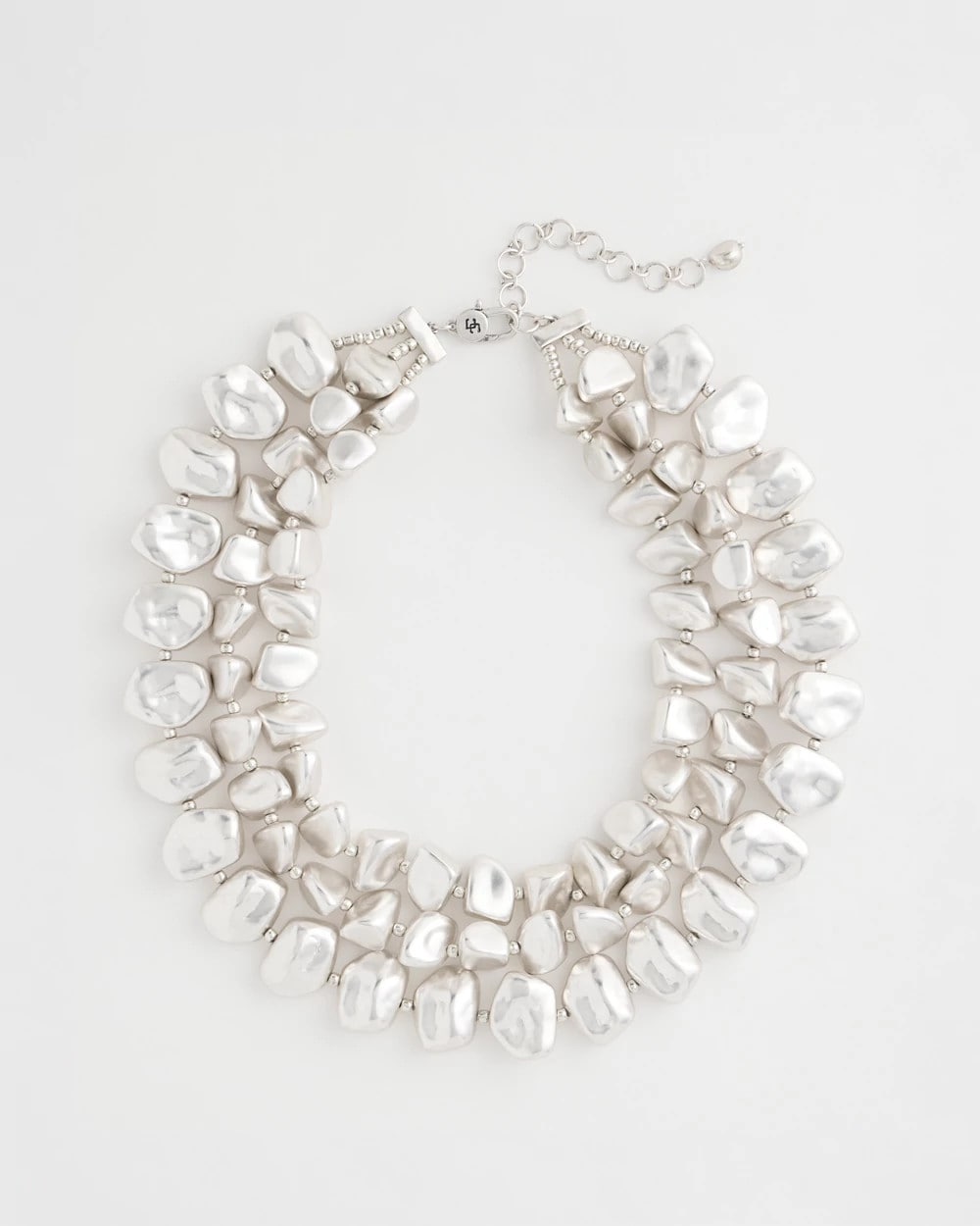 Chico's | Chunky Silver Multi-Strand Necklace/ Silver