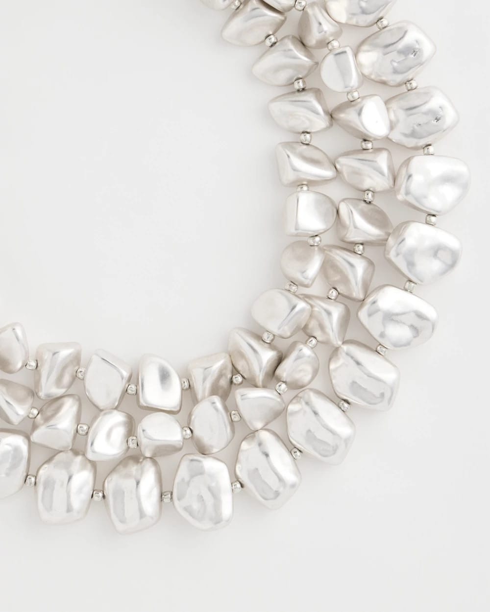 Chico's | Chunky Silver Multi-Strand Necklace/ Silver