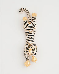 Chico's | Tiger Brooch/ Black/White