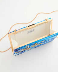 Chico's | Embellished Scenic Clutch/ Blue