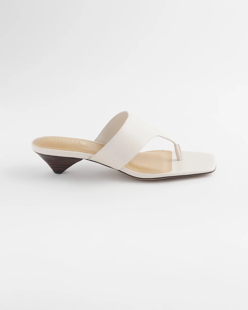 Chico's | Julia Nappa Kitten Heel/ Bone