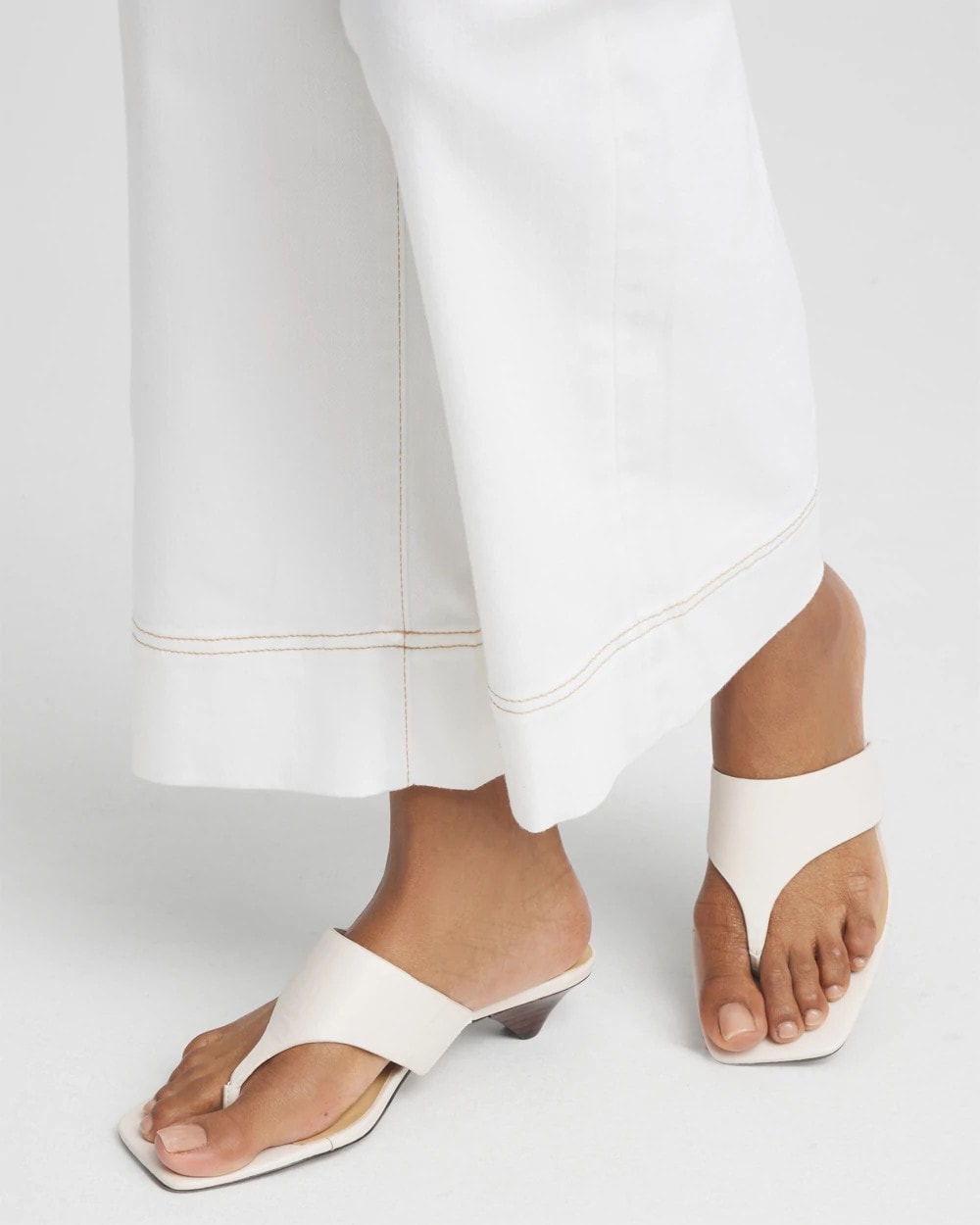 Chico's | Julia Nappa Kitten Heel/ Bone