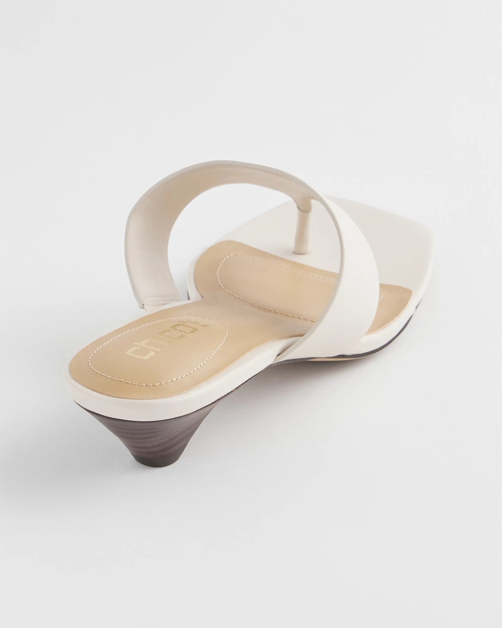 Chico's | Julia Nappa Kitten Heel/ Bone