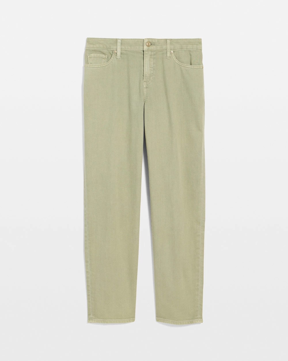 Chico's | Boyfriend Relaxed Crop Jeans/ Seagrass Green