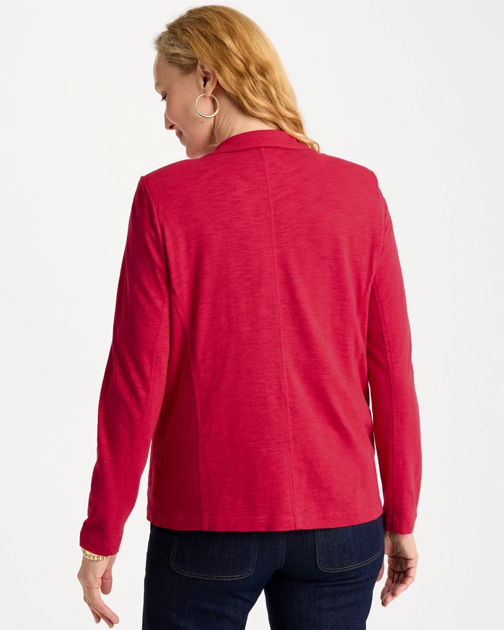 Chico's | Slub Knit Blazer/ Cherry Lush