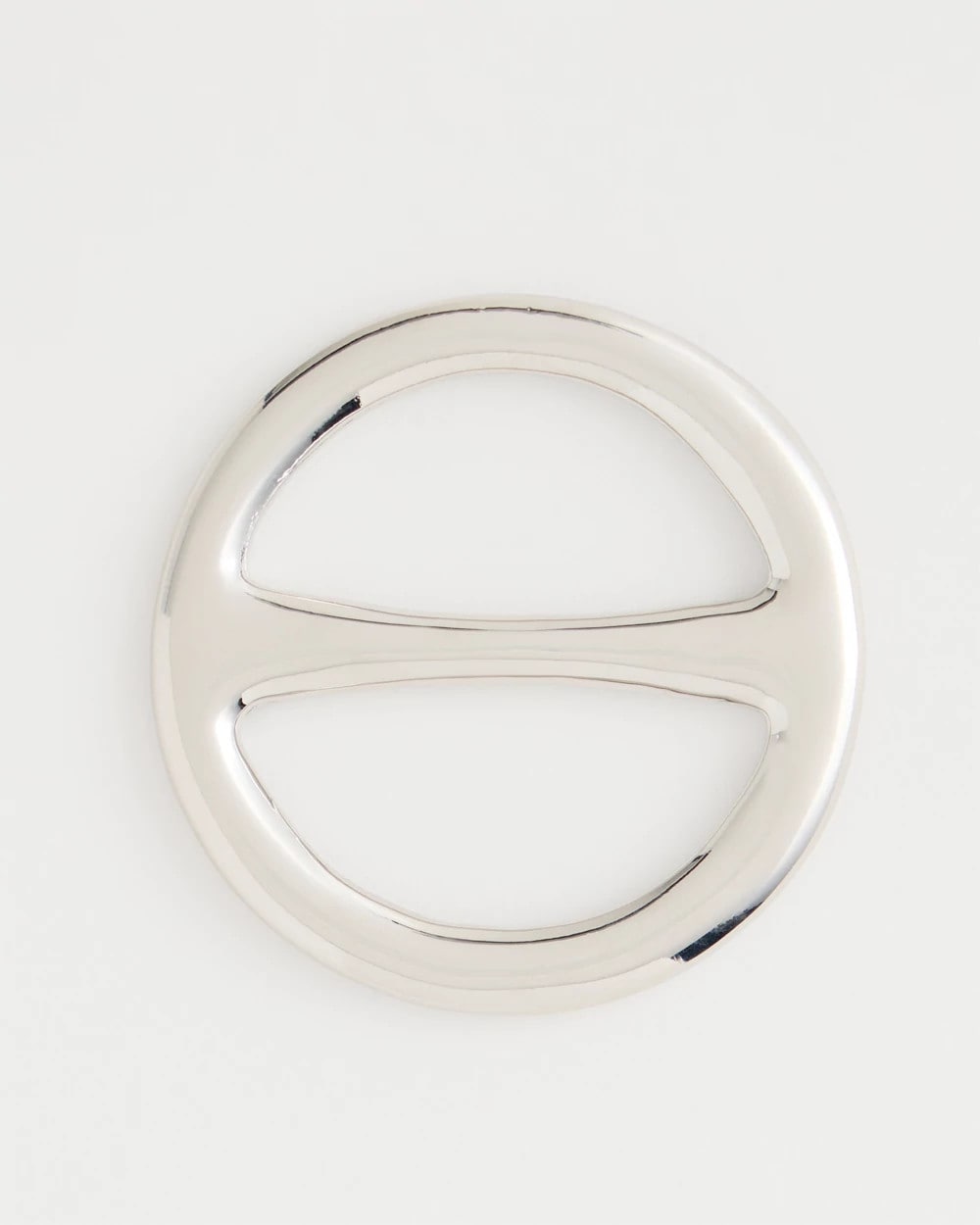Chico's | Silvertone Scarf Ring/ Silver