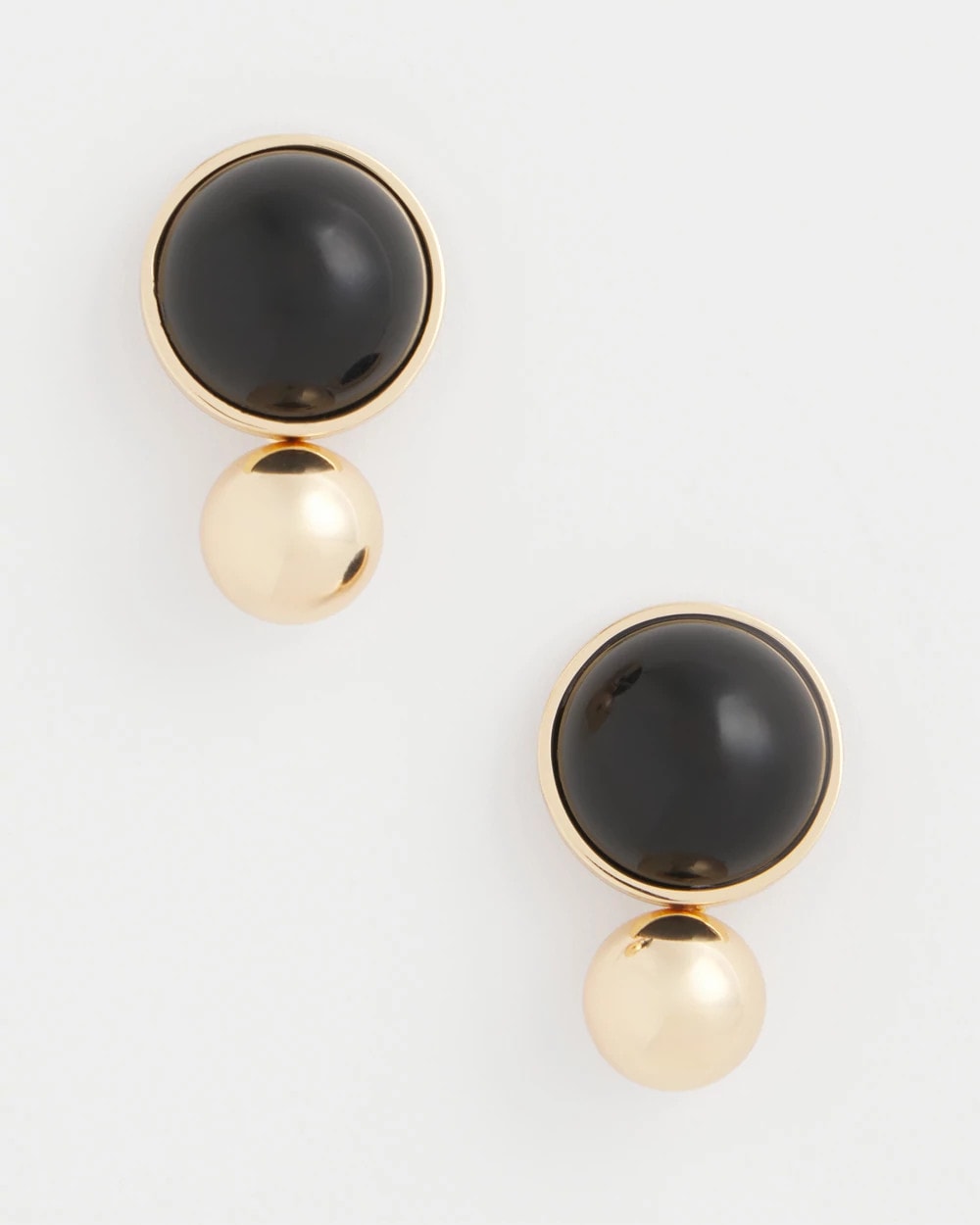 Chico's | Black Sphere Drop Earrings/ Black