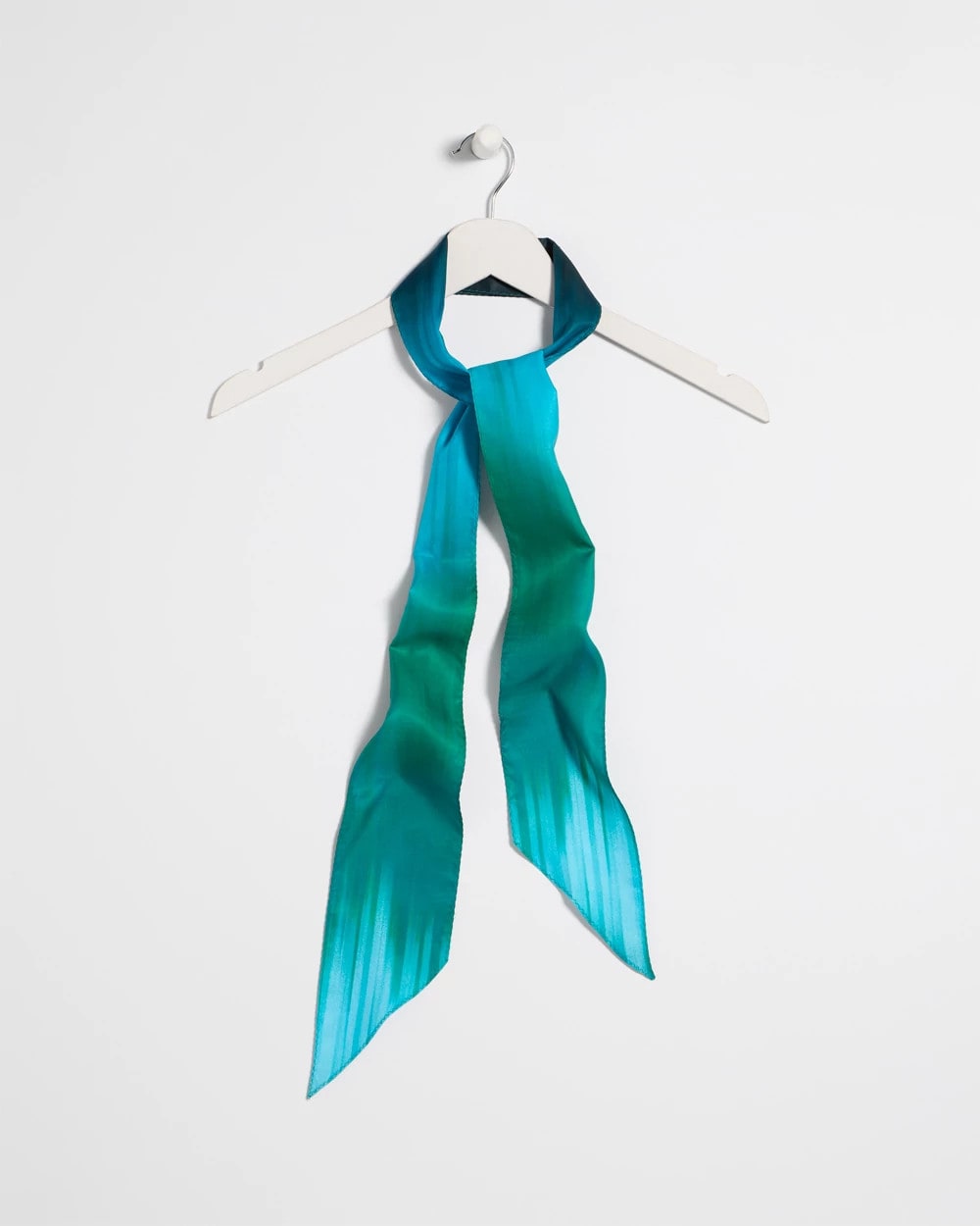 Chico's | Printed Tie-Dye Skinny Scarf/ Topanga Green