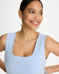 Chico's | Contour Cotton™ Square Neck Tank/ Blue Haven