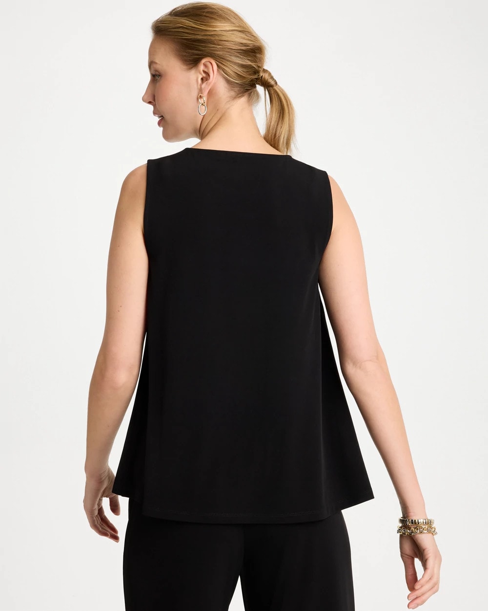 Chico's | Travelers™ Knit Swing Tank/ Black