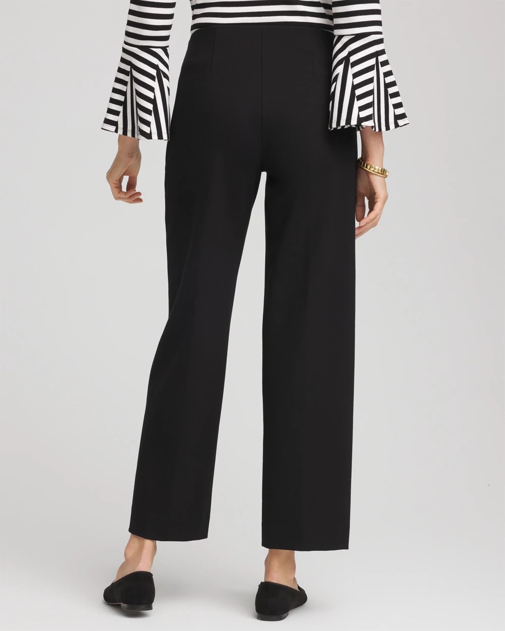 Chico's | Juliet Slim Wide-Leg Cropped Pants/ Black