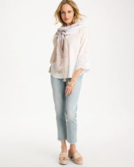 Chico's | Tencel™ Denim Eyelet Shirt/ Alabaster