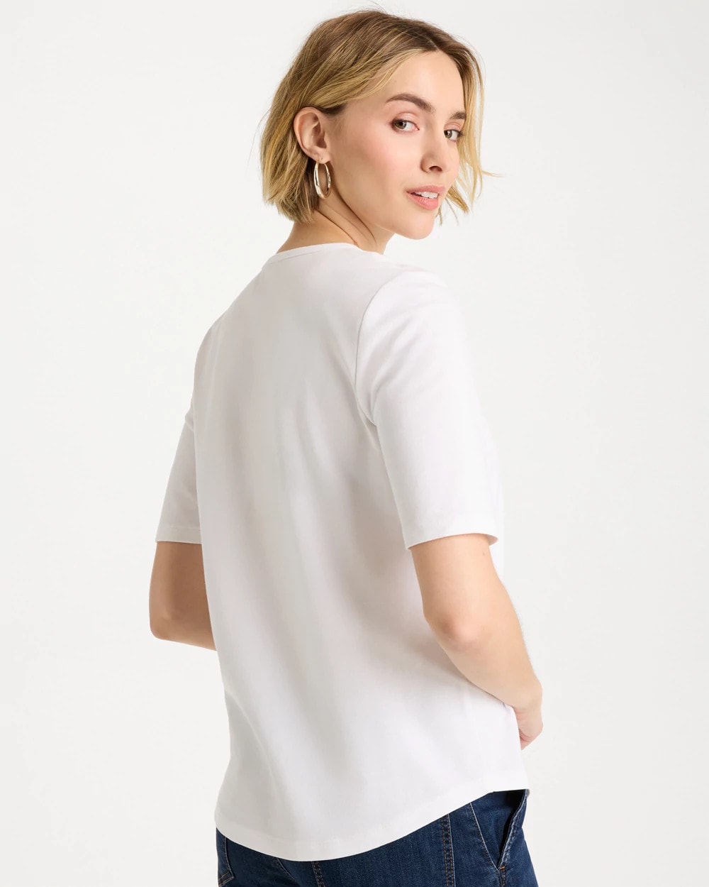 Chico's | Americana Tee/ Alabaster