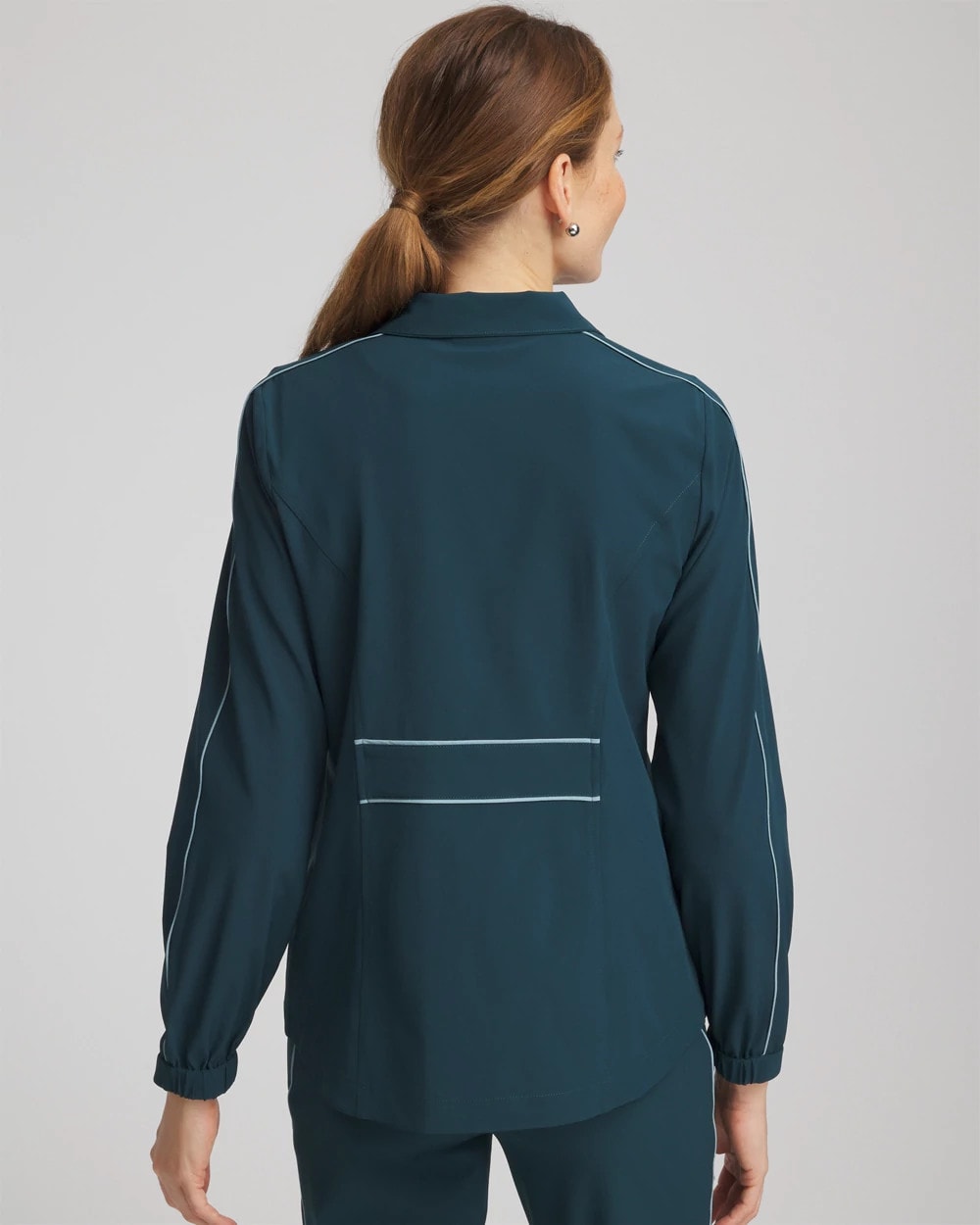Chico's | Zenergy® UPF Contrast Jacket/ Teal Shadow