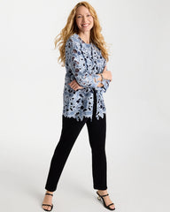Chico's | Travelers™ Collection Contrast Lined Lace Jacket/ Travelers India Ink