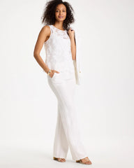 Chico's | Petal Lace Applique Tank/ Alabaster