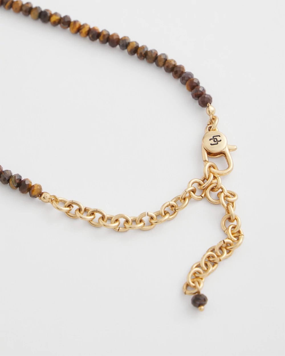 Chico's | Genuine Tiger's Eye Stone Necklace/ Neutral
