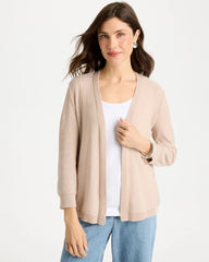 Chico's | Sequined Summer Romance Cardigan/ Smokey Taupe