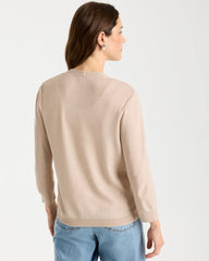 Chico's | Sequined Summer Romance Cardigan/ Smokey Taupe