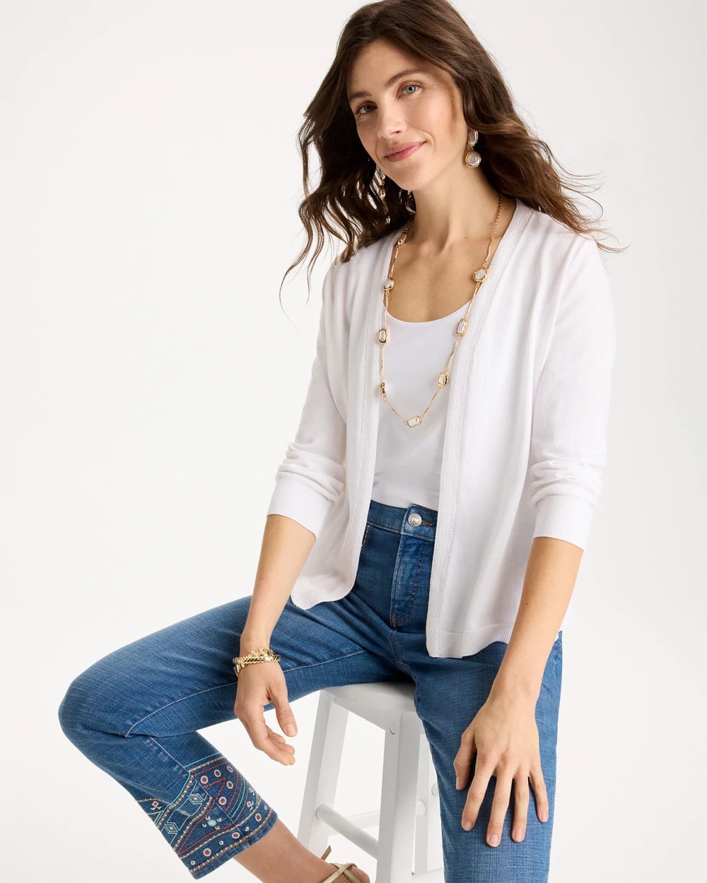 Chico's | Summer Romance Cardigan/ Alabaster