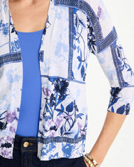 Chico's | Summer Romance Botanical Cardigan/ Alabaster