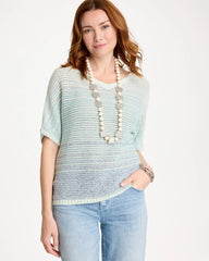 Chico's | Space Dyed Pullover Sweater/ Passport Blue