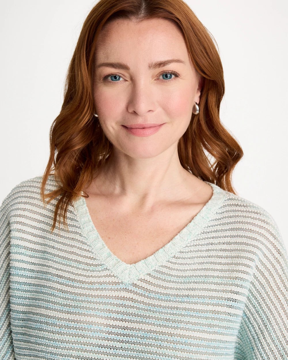 Chico's | Space Dyed Pullover Sweater/ Passport Blue