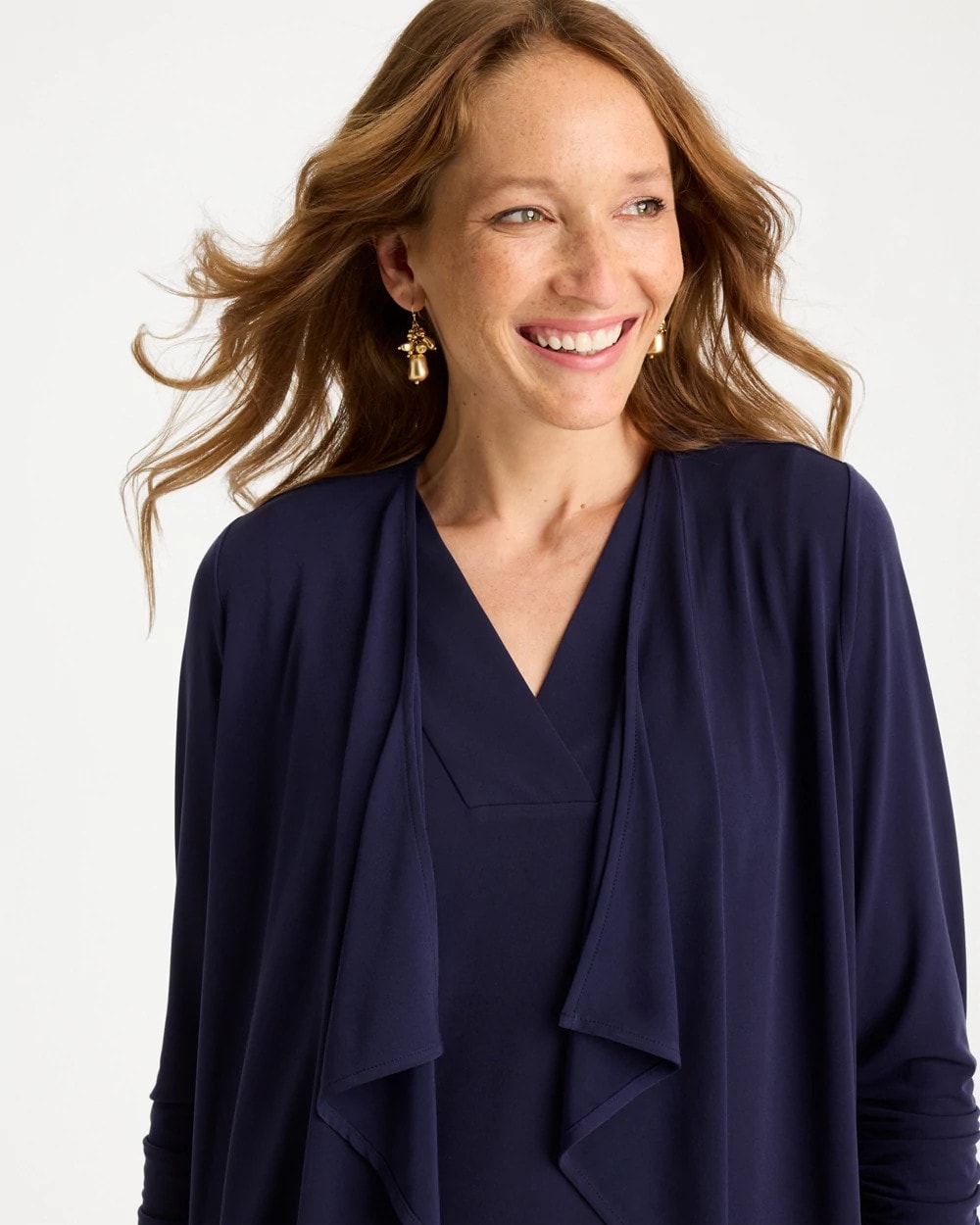 Chico's | Travelers™ Knit Fly Away Cardigan/ Passport Blue