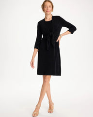 Chico's | Travelers™ Drape Tie-Front Cardigan/ Travelers Black