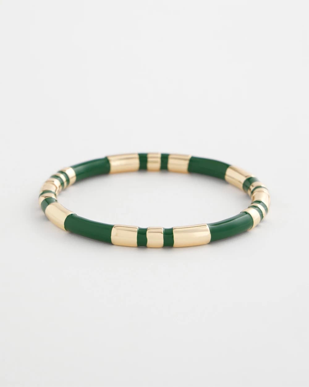 Chico's | Green Enamel Hinge Bangle/ Green