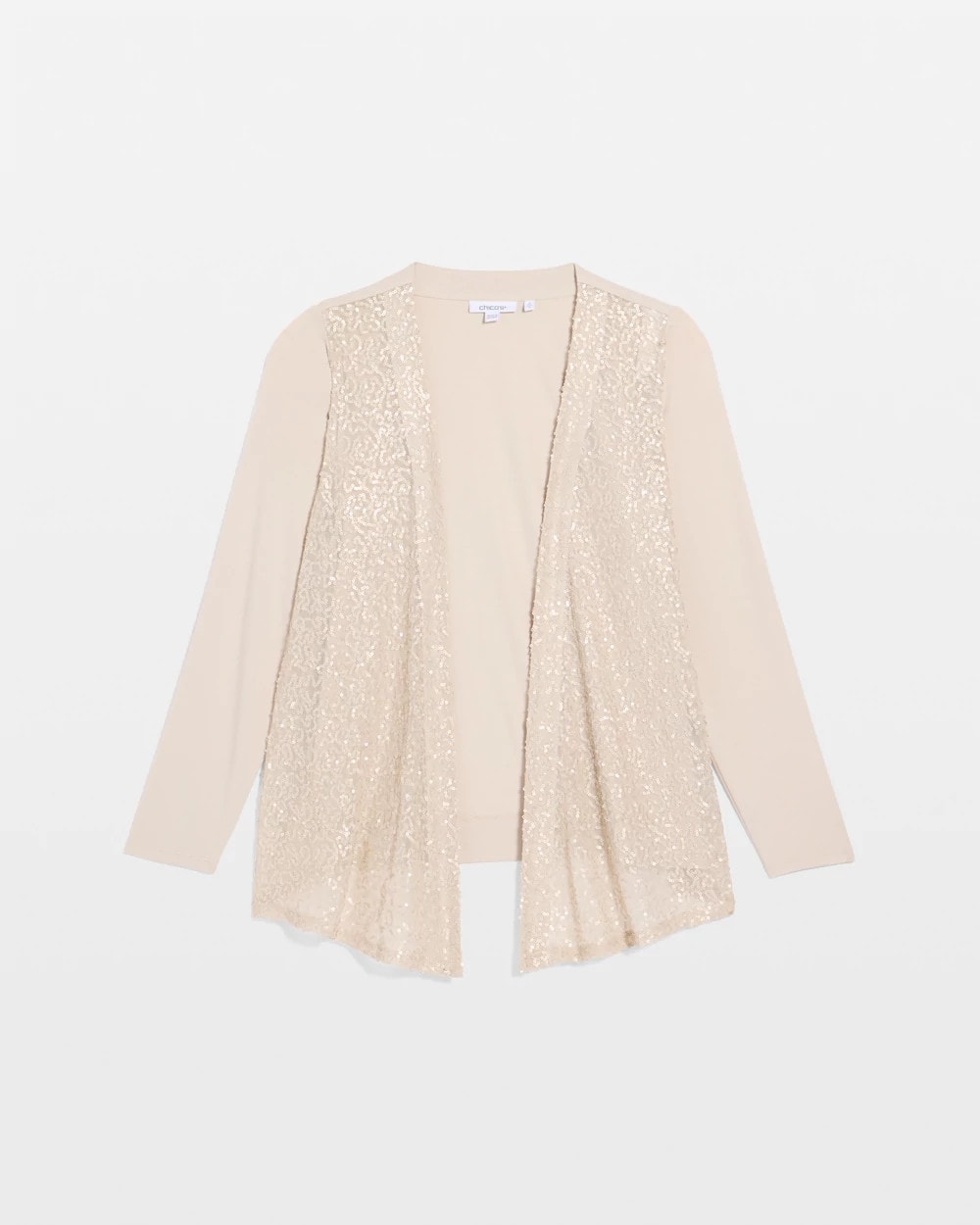 Chico's | Knit Sequin Cardigan/ Smokey Taupe