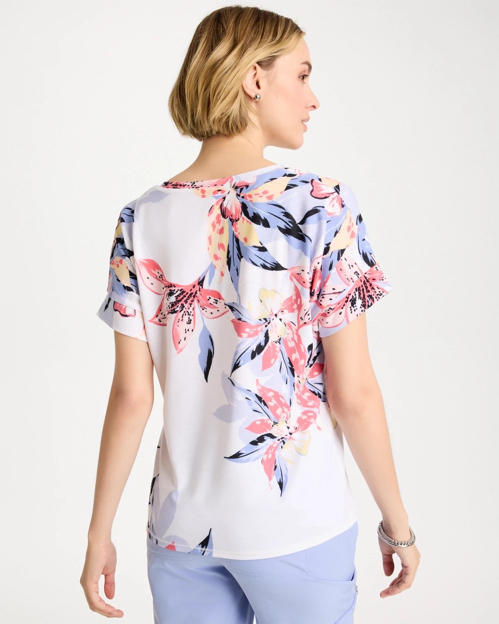 Chico's | Zenergy® Lily Drop Shoulder Tee/ Calypso Coral