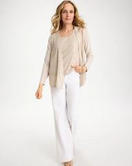 Chico's | Knit Sequin Tank/ Smokey Taupe