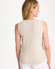 Chico's | Knit Sequin Tank/ Smokey Taupe